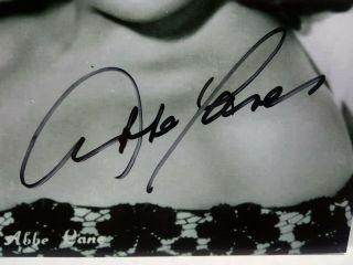 ABBE LANE Authentic Hand Signed Autograph 4X6 Photo - SEXY SINGER & ACTRESS 2