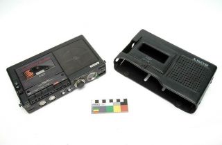 Vintage Sony Tcm - 5000ev Professional Portable Cassette Tape Recorder & Case