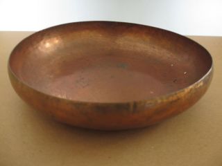 Wonderful Rare Large Northland College Arts And Crafts Hand Hammered Copper Bowl