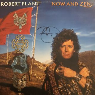 Robert Plant Signed Now And Zen Vinyl Led Zeppelin Record Lp Autograph