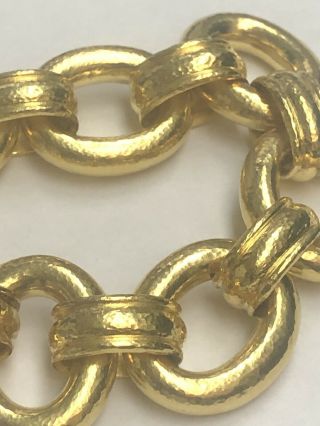 Elizabeth Locke 19k Gold Link Toggle Bracelet 110g