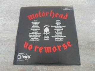 Motorhead - No Remorse 1984 UK DOUBLE LP BRONZE 1st w/LEATHER SLEEVE 2