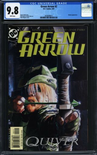 Green Arrow (2001) 2 Cgc 9.  8 Hester Parks Wagner Batman Appearance