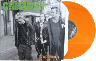 Green Day Lp Warning Clear Orange Vinyl Official 250 Made Minority