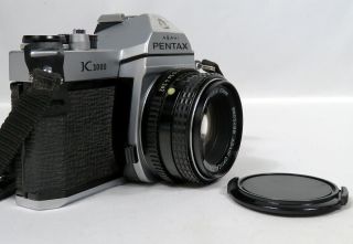 Vintage Asahi Pentax K1000 Camera 35mm Film W Neck Strap 1:2 50mm Lens 8602498