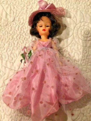 Vintage Cosmopolitan Little Miss Ginger Doll in Pink Dress and Box 2