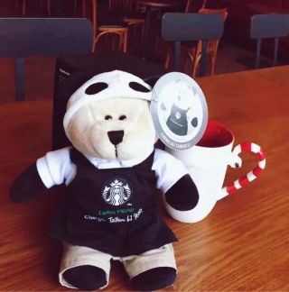 Starbucks China Chengdu Black Taikooli Panda Bear And Puer Bear