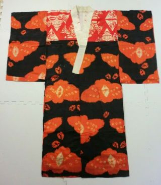 Antique,  Japanese Kimono,  Juban Inner,  Silk,  Yosegire Patchwork N072516