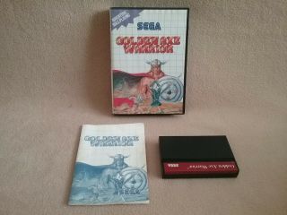 Vintage 1990 Sega Master System Sms Game Golden Axe Warrior Complete (pal)
