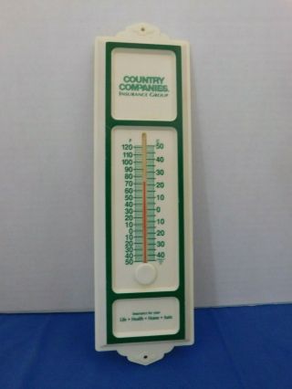 Vintage Plastic Thermometer Country Companies Insurance Group