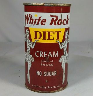 Old White Rock Diet Cream Juice Tab Pull Top Soda Can York Ny Pre Zip Code