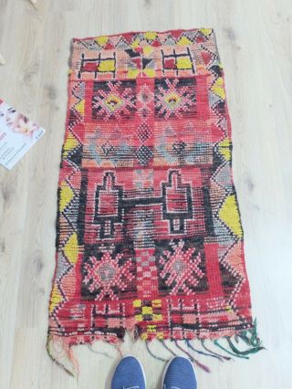 Vintage,  Authentic Woolen Talsint Rug Berber/ Moroccan Rug/teppich 4 