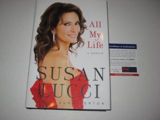 Susan Lucci Signed All My Life Hardcover Book W/ Psa - 1st Edition