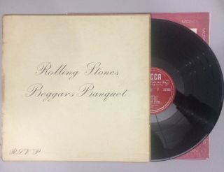 The Rolling Stones Beggars Banquet Vinyl Lp 1968 Uk Decca Mono Gatefold W/ Inner
