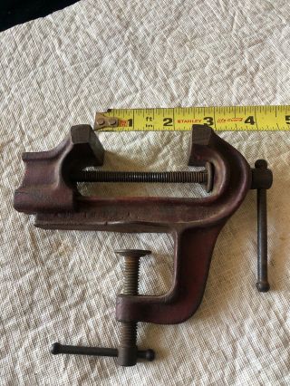 Vintage Small Bench Vise 2 " Made In Usa Tool Jeweler Machinist
