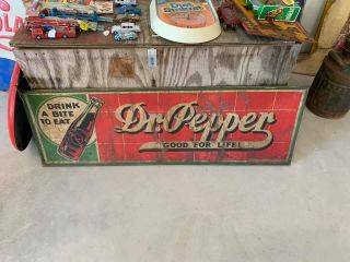 Rare Vintage Dr.  Pepper Metal 10 - 2 - 4 Sign Gas Station Oil Soda Cola