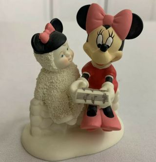 Disney Minnie Mouse Snowbabies Department 56 Caroling With Minnie No Box