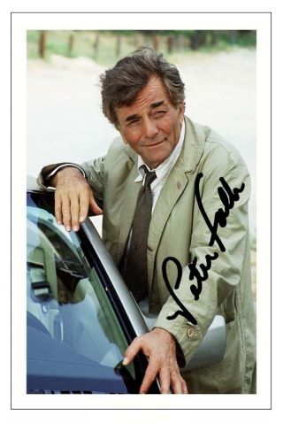 Peter Falk Columbo Autograph Signed Photo Print