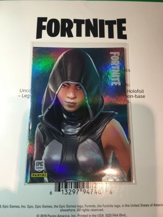 Panini Fortnite Trading Cards Fate Legendary Outfit Ssp Holofoil 266