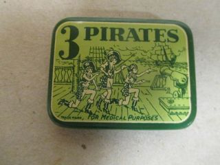 Vintage 3 Pirates Prophy Condom Tin