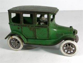 1920s Large Size Cast Iron Arcade Four Door Model T Ford Sedan Toy Automobile