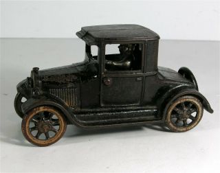 1920s Large Size Cast Iron Arcade Two Door Model T Ford Sedan Toy Automobile