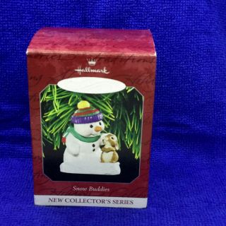 Hallmark Keepsake Ornament Snowman Snow Buddies 1st In Series Handcrafted 1998
