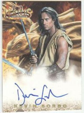 Hercules Expansion Auto Card Kevin Sorbo Hxa1