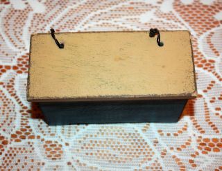 Primitive Handmade Wood Miniature Chest/Bench for Doll House or Display 2