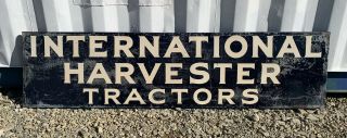 Vintage International Harvestor Tractor Tin Sign Farm Wall Art Gas Oil Motor