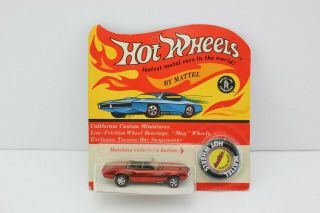 Redline Hotwheels Blister Pack Orig16 Cheetah Card Red Us Custom Firebird Nos
