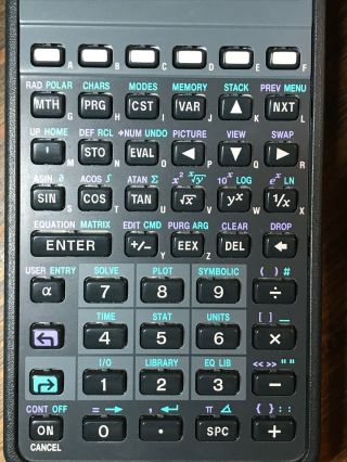 Vintage HP Hewlett Packard 48G Graphing Calculator 32K Ram with Case 3