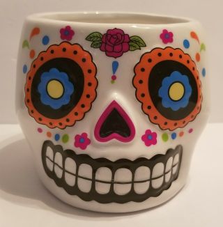 Dia De Los Muertos/day Of The Dead Sugar Skull Great To Use As Candy Dish Or.