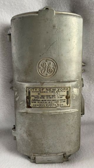 Vintage Astronomic Time Switch (city Of York) General Electric)