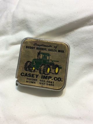 Vintage John Deere Casey Impl Tape Measurer