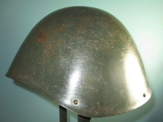 1930 ' s WW2 Italian or Greek steel helmet casque stahlhelm casco elmo 胄 шлем 2