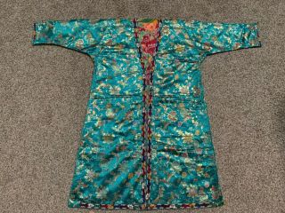 Silk Antiqie Vintage Rare Uzbek Chapan Jacket Coat Robe Dress