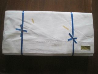 Large White French Linen Metis Sheets - Curtain Fabric,  Bedding