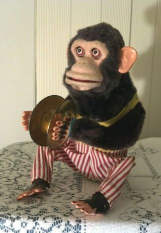 Vintage C.  K Japan Musical Chimp Cymbal Playing Monkey Mechanical