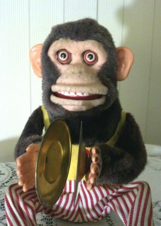 Vintage C.  K Japan Musical Chimp Cymbal Playing Monkey Mechanical 2