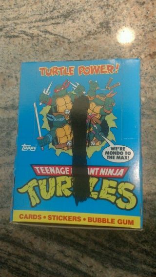 1989 Topps Teenage Mutant Ninja Turtles Tnmt Series 1 Box Complete 48 Packs