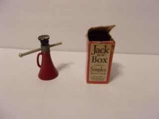 Vintage Jack In A Box Miniature Simplex Screw Jack