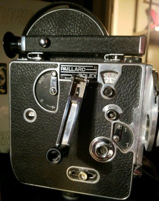 Bolex Paillard 16mm Film Camera Vintage heavy - duty movie camera Winds & Runs 2