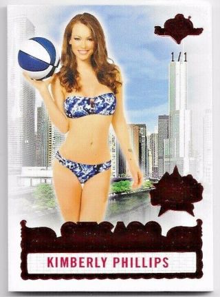 2019 19 Benchwarmer 40th National Kimberly Phillips Chicago Red Base Card /1 1/1