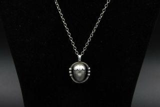 Rare Georg Jensen Sterling Silver 925 Acorn Pendant Of The Year 1988