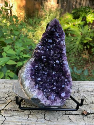 Sensational Uruguayan Amethyst Cluster With Stand