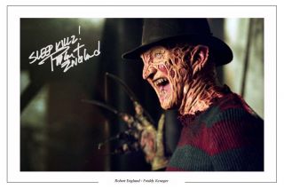 Robert Englund Freddy Krueger Signed Photo Print Poster Nightmare On Elm Street
