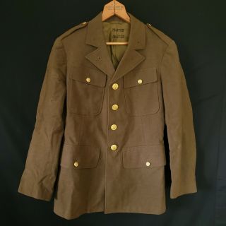 Vintage Us Army Wool Coat Military Uniform Gold Buttons Pre Ww2 1936 30s
