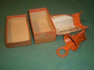 Vintage Salesman Sample W/ Box & Paper Allis Chalmers Implement Snap Coupler