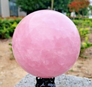5.  4lb Natural Pink Rose Crystal Ball Is More Suitable For The Ball Body Fdl158